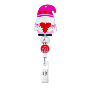 Custom Valentine Day Retractable <b>Nurse</b> <b>Badge</b> Reel ID <b>Name</b> Card <b>Badge</b> Holder with Alligator Clip for Nursing Student - Product Image 4