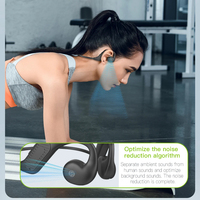 Écouteurs Bluetooth 5.3 à Conduction Aérienne Ouverte, Casque Sportif Sans Fil à Crochet d'Oreille, Étanche IPX5 pour la Course, l'Entraînement et la Salle de Sport