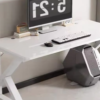 Bureau d'ordinateur moderne et minimaliste pour e-sport, en verre trempé, modèle 031, fabriqué en Chine continentale, mobilier de bureau
