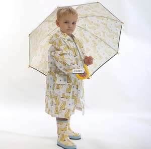 Paraguas Infantiles al por Mayor Z77, Paraguas Transparentes con Mango Largo Curvo para Niños, Estilo de Dibujos Animados de Animales para Niñas y Niños - Product Image 2