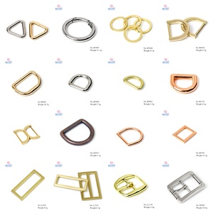 Gekleurde Hardware Rose Gold <span class=keywords><strong>Split</strong></span> <span class=keywords><strong>D</strong></span>-Vorm Riem <span class=keywords><strong>Ring</strong></span> Op Maat Metalen Gesp Voor Tas - Product Image 3