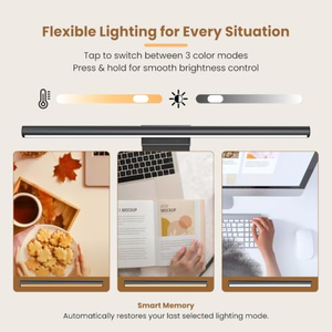 Lámpara de Lectura Colgante con Atenuación Continua, Alimentada por USB, Barra LED Inteligente para Monitor de Computadora, Portátil, Pantalla LED, Lámpara de Escritorio - Product Image 3