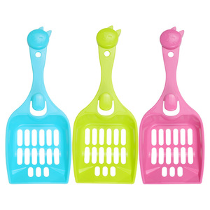 Vente directe d'usine de pelles à litière pour chat en plastique, pelles à déjections félines creuses à suspendre, pelles à déjections pour animaux de compagnie. - Product Image 1
