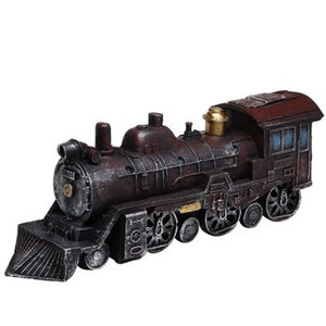 Simulation rétro de Train à vapeur décoration de Train en résine ornement décoratif modèle de Locomotive pour bureau balcon café cadeau - Product Image 1