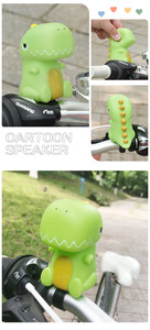 Sonnette de vélo dinosaure, <span class=keywords><strong>klaxon</strong></span> de vélo mignon avec bulbe à presser, son fort et clair, compatible avec vélo, trottinette, draisienne - Product Image 3