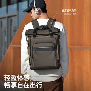 Men's <b>Backpack</b> Business Laptop Bag 14 Inches Large Capacity Commuting For Youth Everyday Use - Product Image 3