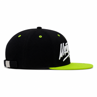 Casquette Snapback brodée en 3D, broderie invisible, coton et polyester, visière plate, style hip-hop, pour hommes, femmes et jeunes.