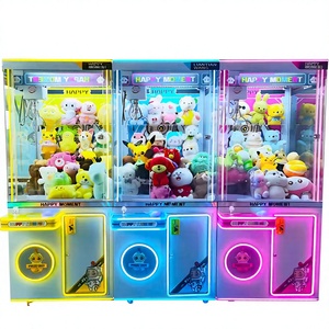 Happy Moment Crane <b>Machine</b> Coin Operated Arcade Game With Flashing Light Multiple Players Plush <b>Toys</b> Amusement Park Use - Product Image 1