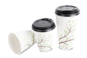 PLA Coating Custom Printed Ripple Wall <strong>Hot</strong> Coffee Paper <strong>Cup</strong> - Product Image 3