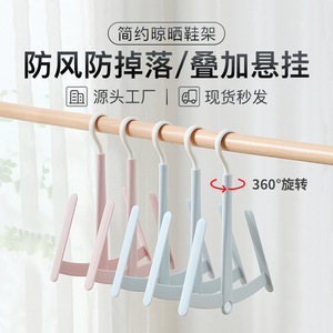 Shoe Hanger With Stackable Hooks For Space Saving Storage Hanging Shoe Rack For Closet Organization - Product Image 5
