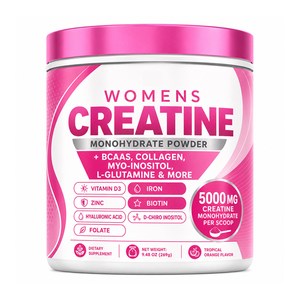 Integratore in Polvere per Donne: Creatina Monoidrato 5000mg, Inositolo, Biotina e <span class=keywords><strong>Collagene</strong></span> per Gestione dell'Energia e Allenamento - Product Image 1