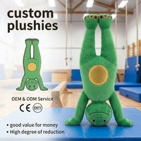 Boneka Katak Super Lembut Custom 30cm Isi Kapas PP Pereda Stres Hadiah Ulang Tahun Maskot Unisex Plushies