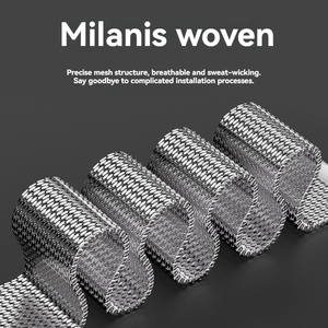 Cinturino Milanese in Metallo con Fibbia a Loop per <span class=keywords><strong>Apple</strong></span> <span class=keywords><strong>Watch</strong></span> 38 40 41 mm 42 44 <span class=keywords><strong>45</strong></span> 49 mm e Samsung 22 mm - Product Image 3