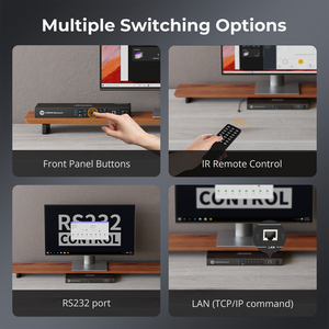 Tesmart 16x1 <span class=keywords><strong>HDMI</strong></span> chuyển đổi 16 cổng Gigabit điều khiển từ xa với Lan RS232 live streaming 4K <span class=keywords><strong>HDMI</strong></span> video Switcher - Product Image 6