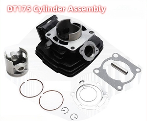 อะไหล่รถจักรยานยนต์ เหมาะสำหรับรถจักรยานยนต์ยามาฮ่า DT175 ชุดกระบอกสูบ DT175 พร้อมลูกสูบขนาดกลาง 66 มม. - Product Image 2