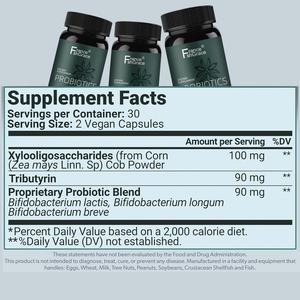 Extractos de Probióticos con Etiqueta Personalizada, 60 Cápsulas, Apoyo a la Salud Digestiva, Probiótico para Hombres y Mujeres, Suplemento Probiótico - Product Image 3