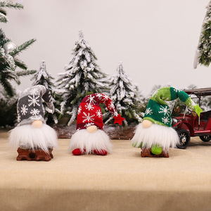 Décoration de Noël, <span class=keywords><strong>gnome</strong></span> lumineux LED, figurine assise, poupée pour la maison, bureau, étagère, décoration de fête festive, cadeau, décoration de vacances - Product Image 3
