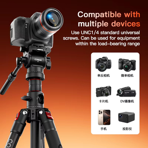 Trípode de Aluminio para Cámara DSLR/Sin Espejo, <span class=keywords><strong>COMAN</strong></span> KX3939MINI V1 181cm 5kg con Cabezal Fluido y Columna Central Horizontal - Product Image 6
