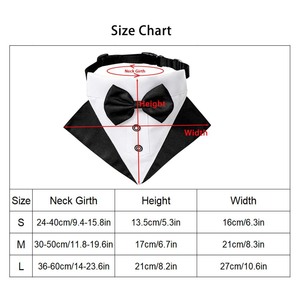 Traje de esmoquin de perro de diseñador al por mayor, collar de pañuelo de boda con pajarita, esmoquin Formal ajustable para perro, esmoquin de compromiso para cumpleaños y Mascotas - Product Image 4