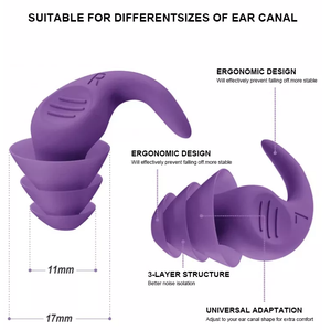 <span class=keywords><strong>Bouchons</strong></span> d'oreille réduisant le son, <span class=keywords><strong>anti</strong></span>-<span class=keywords><strong>ronflement</strong></span>, silencieux, protection auditive réglable pour le travail, <span class=keywords><strong>bouchons</strong></span> d'oreille en silicone pour dormir, vente en gros - Product Image 2