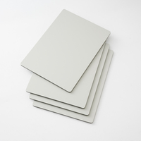 Panneau composite en aluminium brillant 4 mm 1220x2440 mm, revêtement FEVE, blanc nacré, panneau ACM pour façades de bâtiments commerciaux