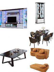 Lussuoso Set Completo di <span class=keywords><strong>Mobili</strong></span> per <span class=keywords><strong>Soggiorno</strong></span> in Stile Mid-Century Modern in Legno per il 2026 - Product Image 2