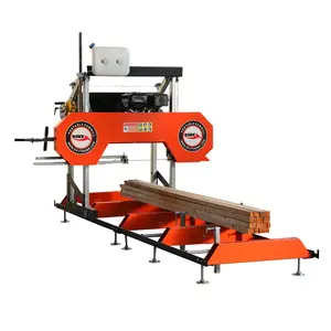 Woodworking vertical band saw wood sawmill with log carriage