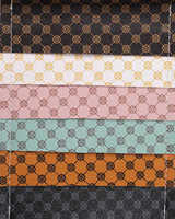 PVC rond trèfle porte-bonheur impression cuir produit tissu pour valise souple sac à main cadeau boîte à bijoux