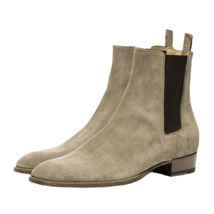 Bottes <span class=keywords><strong>Chelsea</strong></span> en cuir véritable à enfiler en daim végétalien - Product Image 6