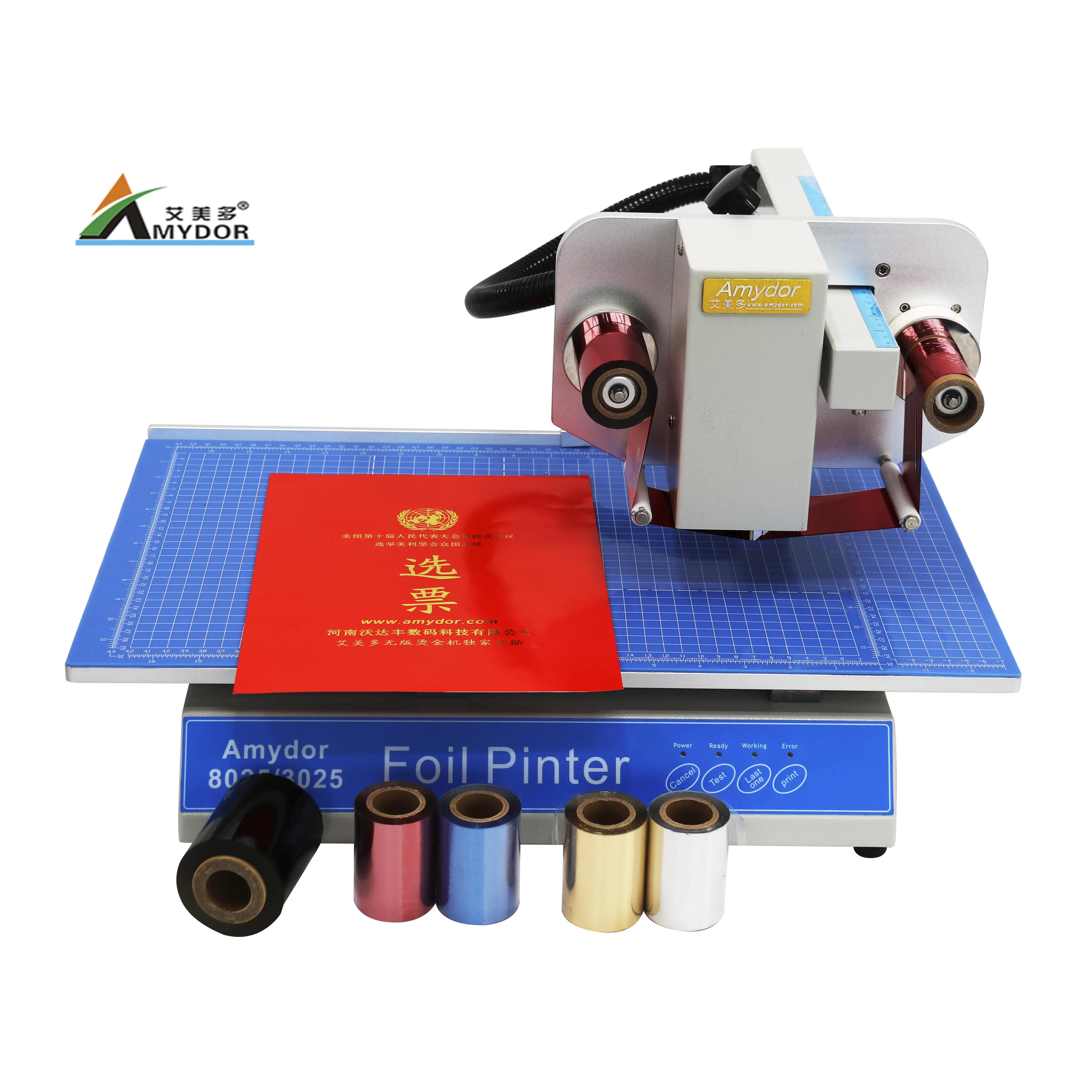 Hot selling Amydor-8025 digital foil printing machine for flatbed