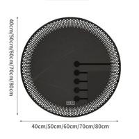 Miroir de salle de bain intelligent anti-buée rétroéclairé par LED Capteur tactile HD mural Usage domestique