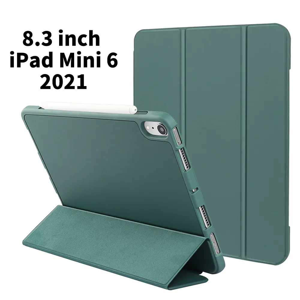 Étui pour iPad Mini 6 2021, 8.3 pouces, housse de protection en cuir, pour tablette Apple iPad 6e génération, A2568, 8.3 pouces