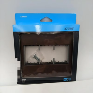 Adorne AWP3GTF4 Placa de pared de 3 bandas Trufa Rectangular Diseño sin tornillos Nuevo PLC de automatización industrial original Dedicado - Product Image 1