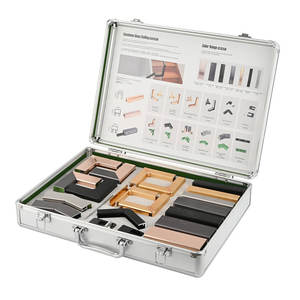 Instalação Fácil DIY, Corrimão de Alumínio, Guarda-Corpo de Vidro, Corrimão Superior, Cerca de Escada de Vidro, Amostra de Corrimão para Teste - Product Image 1