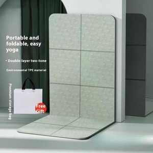 Vente en gros de <span class=keywords><strong>tapis</strong></span> de <span class=keywords><strong>yoga</strong></span> pliant de voyage en Tpe antidérapant écologique de haute qualité - Product Image 2
