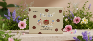 Mix Girl Faux Ongles à Coller en Acrylique Forme Cercueil Longueur Moyenne 24 pièces avec Colle Motif Dessin Animé Mignon pour les Boutons des Doigts - Product Image 2