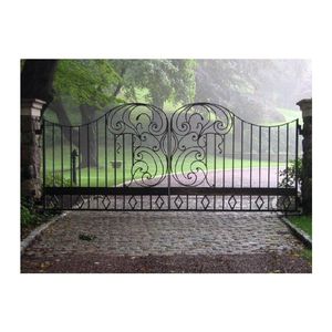 Puerta de <span class=keywords><strong>Hierro</strong></span> Forjado Económica Ace <span class=keywords><strong>con</strong></span> Diseño de Uvas, Puerta <span class=keywords><strong>y</strong></span> Valla de <span class=keywords><strong>Hierro</strong></span> Forjado - Product Image 5