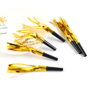 Soffiatori da <span class=keywords><strong>festa</strong></span> in 6 pezzi fischietti scoppi scintillanti metallici sfrangiati produttori di rumore oro scoppi musicali fischietti strillanti per la <span class=keywords><strong>festa</strong></span> - Product Image 6