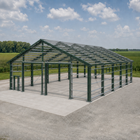 Atelier agricole préfabriqué en acier pour la réparation et l'entretien de tracteurs et de machines agricoles