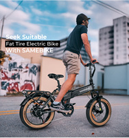 Nouveau Vélo Électrique Fat Tire 20 Pouces OEM, Moteur Haute Puissance 250W1000D, 7 Vitesses, Batterie 15AH, avec Porte-Bagages Arrière