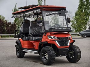 Carrello da Golf Elettrico con Luci LED, 3-4 Posti, Certificato CE, Autonomia 90km, per Resort e Parchi, Include Copertura, Specchietti, Kit Riparazione Divot, Funzione Puddle Crossing - Product Image 2