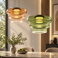 Luminaire suspendu en verre LED de design nordique, hauteur réglable, lustre moderne pour restaurant, bar, hôtel, café, décoration intérieure