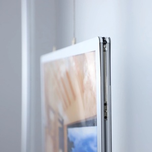 A4 0ne-Way Hanging Advertising <b>Light</b> Box Aluminum Profile Ultra Slim Lightbox Poster Frame Display Backlit <b>LED</b> <b>Light</b> Box - Product Image 5