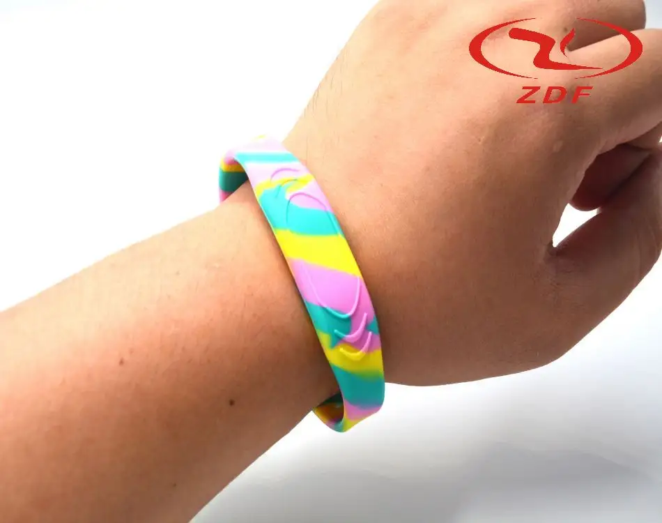 Hot Selling Customized Printing NFC Bracelet Wristband Silicone Logo Printing Moulding Processing Services Included For Event