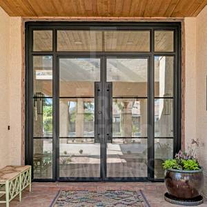 Personalized Iron Glass <b>Door</b> Interior Frosted Double Hinged European Style for House Manufacturer Wholesale OEM - Product Image 2