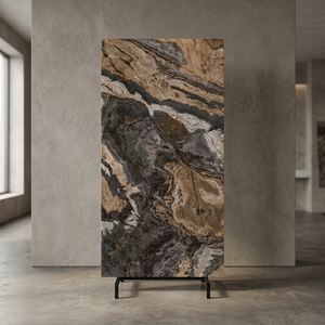 Carreaux de porcelaine émaillée brillante Lawa Karakatakin 600x1200mm, qualité supérieure, pour murs et sols intérieurs, design hôtelier - Product Image 1