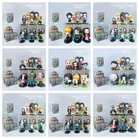 Ornements de voiture Cartoon Anime Demon Hunter Trendy Blind Box PVC Action Figure Mystery Boxes Collection Action Figure Toy Customize