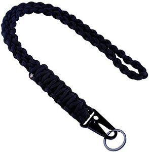 Handmade Badge Holder Lanyard 550LB Paracord Neck Strap With Buckles &Clips