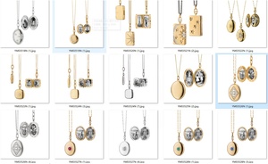 메모리 그림 로켓 목걸이 925 스털링 실버 로켓 펜던트 사진 가장 친한 친구 로켓 목걸이 - Product Image 5