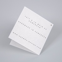 Enveloppes en papier pliées personnalisées en gros, style livret, pour l'emballage d'étiquettes d'entretien des vêtements